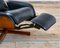 Reclining Armchair with Footrest in Curved Wood & Leather by George Mulhauser for Plycraft, 1950s, Image 9