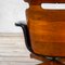 Reclining Armchair with Footrest in Curved Wood & Leather by George Mulhauser for Plycraft, 1950s 7