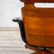 Reclining Armchair with Footrest in Curved Wood & Leather by George Mulhauser for Plycraft, 1950s, Image 7