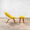 Lounge Chair with Footrest in style of Jean Royère, 1960s, Set of 2, Image 2
