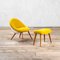 Lounge Chair with Footrest in style of Jean Royère, 1960s, Set of 2, Image 1
