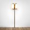 High Brass Wall Lamp and Opal Glass Diffuser from Stilnovo, 1950s, Image 2