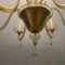 Lámpara de araña veneciana grande de cristal de Murano de Venini, años 50, Imagen 9