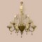 Large Venetian Murano Glass Chandelier from Venini, 1950s, Image 1