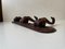 Hand-Carved Elephant Coat or Towel Rack in Dark Wood, 1930s 7