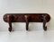 Hand-Carved Elephant Coat or Towel Rack in Dark Wood, 1930s 1