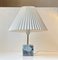 Scandinavian Cubic Table Lamp in Blue Agate, Image 4