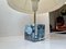 Scandinavian Cubic Table Lamp in Blue Agate, Image 5