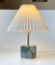 Scandinavian Cubic Table Lamp in Blue Agate, Image 2