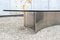 Italian Brutalist Coffee Table with Steel Base and Glass Top, 1970s, Image 5