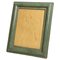 French Green Stitched Leather Picture Frame in the style of Jacques Adnet, 1940 1