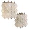 Crystal and Chromed Metal Wall Lamps from Filvem Voghera, Italy, 1968s, Set of 2, Image 1