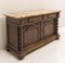 French Louis XIII Style Credenza with Marble Top, 1800s 2