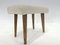 Mid-Century Stool in Sheep Skin Fabric, 1970s, Image 4