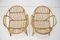 Czechoslovakia Lounge Chairs in Rattan by Alan Fuchs, 1960s, Set of 2 6