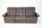 Sofá modular de cinco plazas de cuero, años 80. Juego de 5, Imagen 18