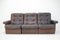 Modular Five Seater Sofa in Leather, 1980s, Set of 5 19
