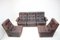 Modular Five Seater Sofa in Leather, 1980s, Set of 5 8