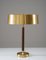 Swedish Mid-Century Table Lamp in Brass and Wood by Boréns, 1960s, Image 2