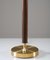 Swedish Mid-Century Table Lamp in Brass and Wood by Boréns, 1960s 4