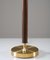 Swedish Mid-Century Table Lamp in Brass and Wood by Boréns, 1960s, Image 4