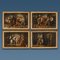 Lombard Artist, Scenes from Orlando Furioso, Late 18th Century, Oil on Canvas Paintings, Framed, Set of 4 1