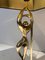 Lámpara de latón que representa a una bailarina estilizada, años 70, Imagen 8