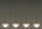 Lampe à Suspension Industrielle Art Déco en Verre, France, 1930s 10