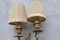 French Wall Lamps in Brass, 1960s, Set of 2 3