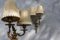 Lámparas de pared francesas de latón, años 60. Juego de 2, Imagen 2