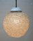 Mid-Century Scandinavian Pendant Light with Acrylic Optical Shade, 1960, Image 8