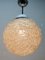 Mid-Century Scandinavian Pendant Light with Acrylic Optical Shade, 1960 4