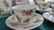 Antikes handbemaltes Teeservice mit Blumen, 21er Set 3