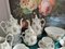 Servizio da tè antico dipinto a mano con fiori, set di 21, Immagine 10