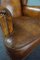 Vintage Club Chair with Wingback in Sheep Leather 13