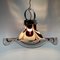 Original Murano Glass Brown Pendant Lamp Flower by AV Mazzega, Italy, 1970s, Image 4