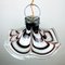 Original Murano Glass Brown Pendant Lamp Flower by AV Mazzega, Italy, 1970s, Image 3