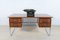 Bauhaus Freestanding Chrome & Bubinga Desk, 1960s 5