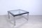 Steel and Black Enameled Wood Square Table, 1970s 3
