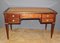 Large Flat Desk in Mahogany and Brass, Image 1