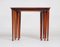 Danish Nesting Tables in Rosewood from Møbel Intarsia, 1960s, Set of 3 6