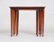 Danish Nesting Tables in Rosewood from Møbel Intarsia, 1960s, Set of 3, Image 6