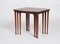 Danish Nesting Tables in Rosewood from Møbel Intarsia, 1960s, Set of 3 5