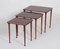 Danish Nesting Tables in Rosewood from Møbel Intarsia, 1960s, Set of 3, Image 1