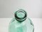 Botella vintage en forma de globo de vidrio verde claro, años 50, Imagen 4