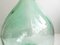 Botella vintage en forma de globo de vidrio verde claro, años 50, Imagen 7