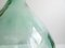 Botella vintage en forma de globo de vidrio verde claro, años 50, Imagen 6