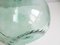 Botella vintage en forma de globo de vidrio verde claro, años 50, Imagen 8