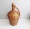 Large Vintage Wicker Basket Glass Balloon, 1960s, Image 1