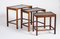 Danish Nesting Tables in Rosewood with Tiles, 1960s, Set of 3, Image 1